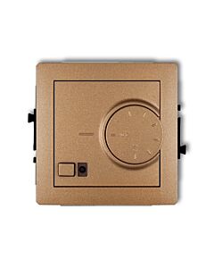Regulator temperatury z czujnikiem podpodłogowym złoty metalik Karlik DECO 8DRT-1