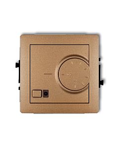 Regulator temperatury z czujnikiem powietrznym złoty metalik Karlik DECO 8DRT-2
