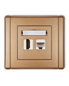 Gniazdo komputerowe, Gniazdo HDMI Karlik 8FGHK-45e