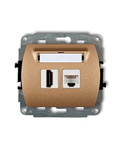 Gniazdo komputerowe, Gniazdo HDMI Karlik 8GHK-45e