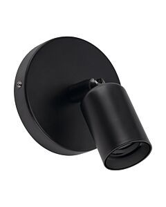 Oprawa ścienno-sufitowa UNO E27 lampa kinkiet reflektor 40W czarna STRUHM 03813