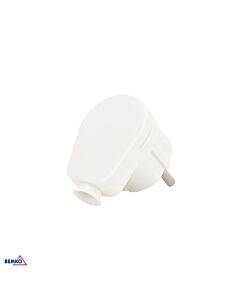 Wtyczka kątowa do gniazdka rozbieralna UNI-SCHUKO biała Bemko B22-HS-P01C-WH