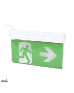 Oprawa awaryjna ewakuacyjna LED n/t MALER 2W 6000K 21lm 3h IP20 Luxmena C91-MLR-2NT-AT3H-CNBOP