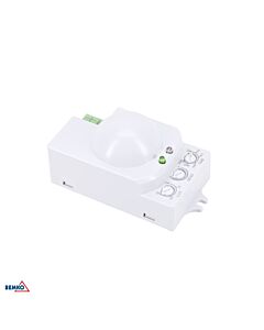 Czujnik ruchu mikrofalowy 360° natynkowy 1200W IP20 biały Bemko B52-SES71WH