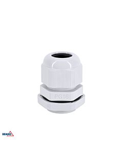 Dławik kablowy dławica z przeciwnakrętką 10-14mm IP68 szary PG-16 100szt. Bemko E45-DK-PG-16-S/1