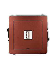 Gniazdo USB Karlik 9DCUSBBO-1