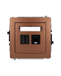 Gniazdo komputerowe, Gniazdo HDMI Karlik 9DGHK-45e