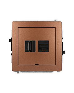 Gniazdo komputerowe, Gniazdo HDMI Karlik 9DGHKBO-46A