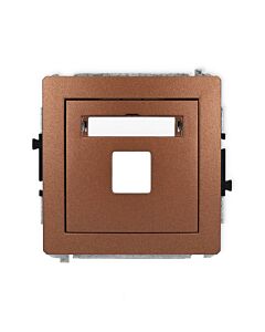 Gniazdo multimedialne bez modułu Karlik 9DGM-1P