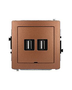 Gniazdo USB Karlik 9DGUSBBO-2