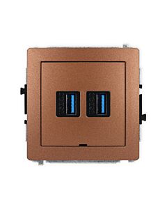 Gniazdo USB Karlik 9DGUSBBO-6