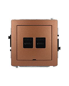 Gniazdo USB Karlik 9DGUSBBO-8