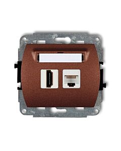 Gniazdo komputerowe, Gniazdo HDMI Karlik 9GHK-45e