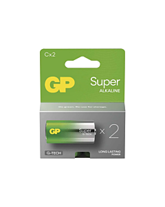 Bateria alkaiczna Super Alkaline C LR14 1,5V 2szt GP B01312