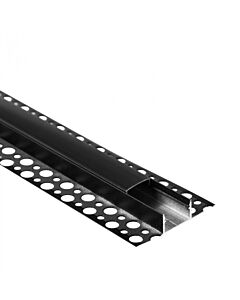 Profil do taśm LED GNS01 natynkowy czarny + klosz czarny 1m Eco Light EC20977