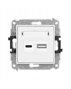 Gniazdo USB Karlik 25MCUSB-8