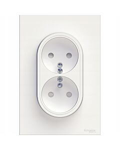 Gniazdo podw&oacute;jne Schneider Electric S52D089