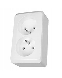 Gniazdo podw&oacute;jne Schneider Electric WDE001043