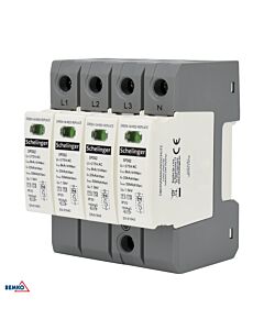 Ogranicznik przepięć ochronnik 4P 275V T1+T2 Schelinger A51-SPD02-4P-B+C