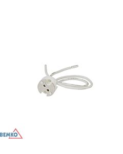 Oprawka ceramiczna gniazdo przyłączeniowe G6.35 biała Bemko E10-G635