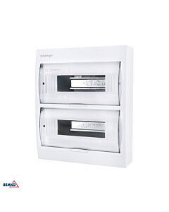 Rozdzielnica modułowa obudowa natynkowa 2x12 IP40 biała Schelinger A80-RDN-IP40-NPE-24P