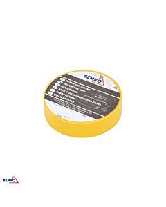 Taśma izolacyjna PVC 15x10 żółta Bemko E30-PVC1510YE
