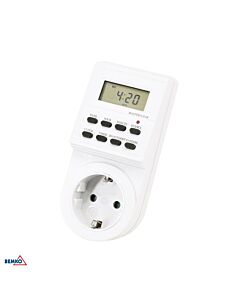 Programator czasowy elektroniczny tygodniowy zegar sterujący Schuko 16A 230V Bemko B62-TSED1
