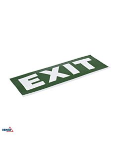 Piktogram ewakuacyjny naklejany do oprawy Galer "EXIT" 362x125 Luxmena C90-GLR-PKT-EXT