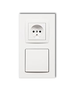 Gniazdo ssące z gniazdem elektrycznym Karlik DGV-2