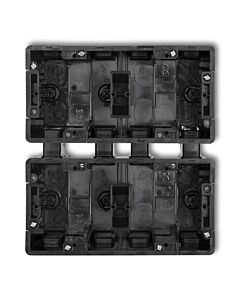 Puszka podtynkowa poczwórna 2x2 pionowa czarna Karlik DECO DPM-2x2