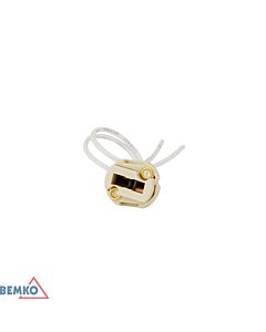Oprawka ceramiczna gniazdo przyłączeniowe G9 kremowa Bemko E10-G900