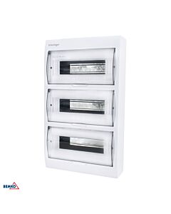 Rozdzielnica modułowa obudowa natynkowa 3x12 IP40 biała Schelinger A80-RDN-IP40-NPE-36P