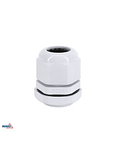 Dławik kablowy dławica z przeciwnakrętką 13-18mm IP68 szary PG-21 100szt. Bemko E45-DK-PG-21-S/1