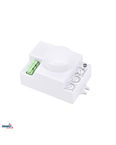Czujnik ruchu mikrofalowy 360° natynkowy 1200W IP20 biały Bemko B52-SES72WH