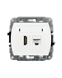 Gniazdo komputerowe, Gniazdo HDMI Karlik GHK-45e