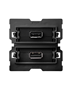 Gniazdo USB podw&oacute;jne 2.0 typ A żeńskie Simon100 Kontakt-Simon 10000562-039