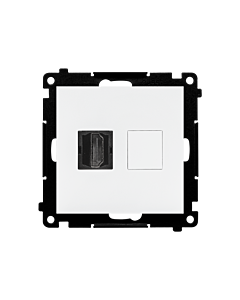 Gniazdo HDMI pojedyncze biały mat Simon55 Kontakt-Simon TGHDMI121.01/111