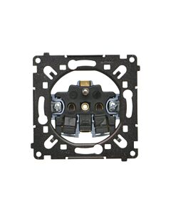 Mechanizm gniazda elektrycznego pojedynczego czarny Simon55 Kontakt-Simon SGZ1CMR