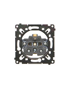 Mechanizm gniazda elektrycznego pojedynczego czarny Simon55 Kontakt-Simon SGZ1MR