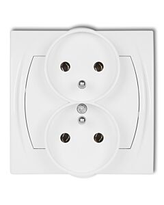 Gniazdo podwójne Karlik LGPR-2z