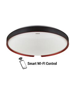 Oprawa plafon LED ESPERANTO C 48W 4200K 3400lm 160° IP44 lampa czarna STRUHM 04077