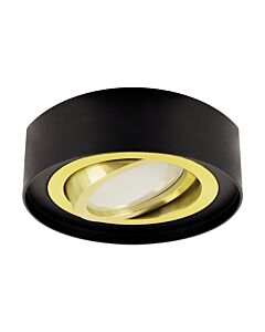 Pierścień ozdobny ODYN C BLACK/GOLDEN do opraw downlight LED GU10/MR16 35W czarny/złoty STRUHM 04490