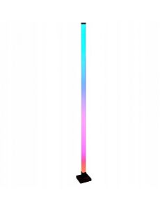 Lampa podłogowa stojąca LED RGB muzyczna TUYA 10W USB z pilotem czarna Eco Light EC20546