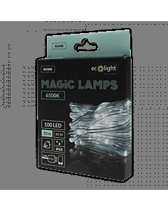 Lampki choinkowe LED 100 barwa zimna 6500K 10m USB Bluetooth Magiczne Lampki Eco Light ML61608