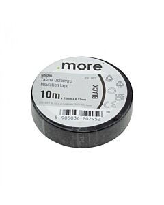 Taśma izolacyjna PVC 15x10 czarna .MORE M20295