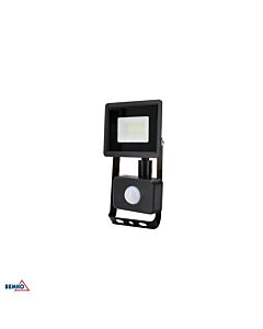 Naświetlacz LED SMD KASTEL czujnik ruchu 10W 6500K 820lm 110° IP65 czarny Kafler C64-S-LFK2-010BL-6K
