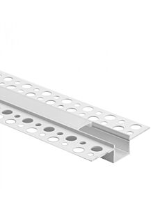 Profil do taśm LED GP02 podtynkowy biały + klosz mleczny 2m Eco Light EC20639