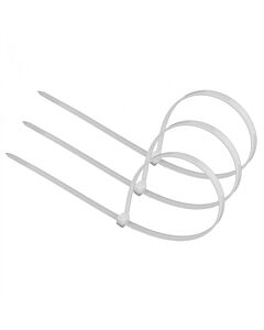 Opaska kablowa zaciskowa trytytka OK-36250W 3.6x250mm biała .MORE M20130