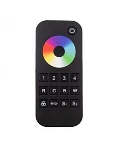 Pilot do sterownika taśm LED RGB/RGBW RT9 RF 4-strefowy dotykowy czarny Eco Light EC61327