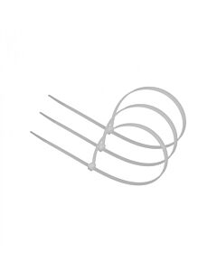 Opaska kablowa zaciskowa trytytka PREMIUM OKP-46350W 4.6x350mm biała .MORE M20521